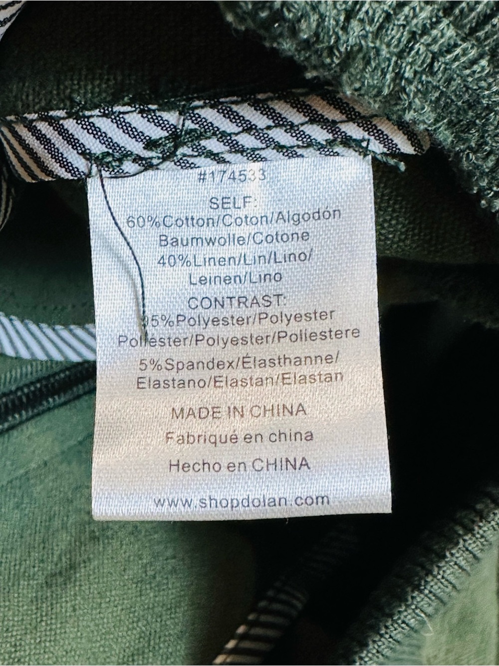 Anthropologie Dolan Jacket Womens Sz M Olive Canvas Puff Sleeve Bomber Zip - Picture 9 of 10